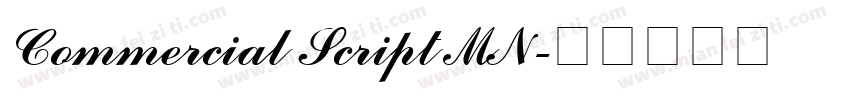 Commercial Script MN字体转换